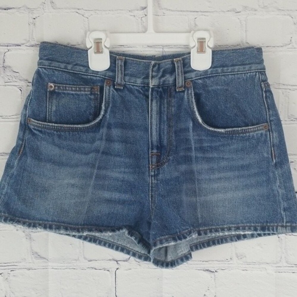 Christopher Kane distressed jean shorts. Size 25